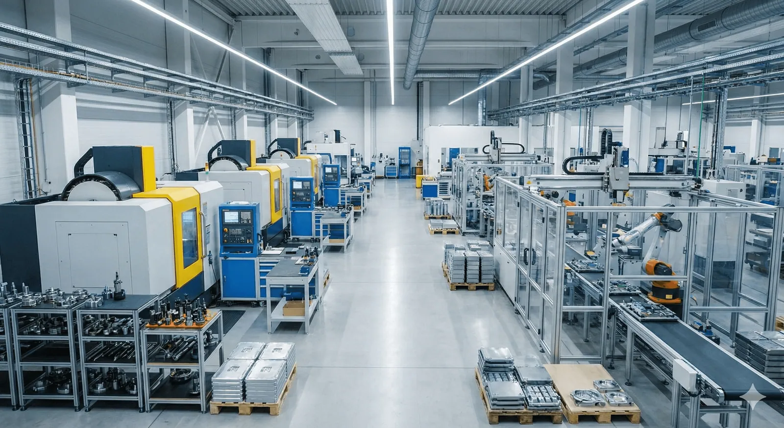 Automated factory floor